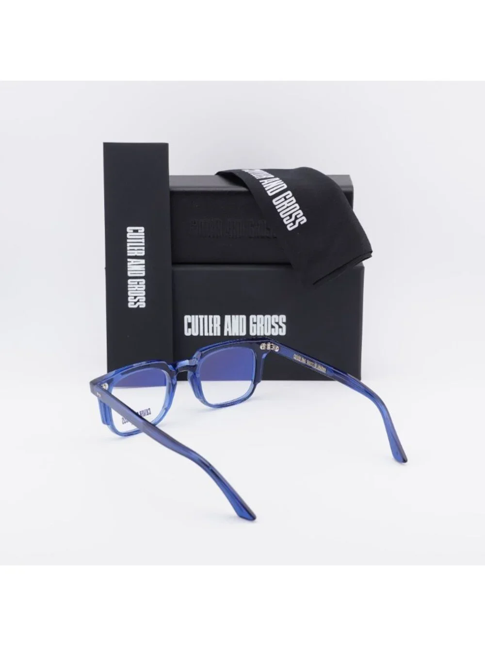 Cutler and Gross CGOP138249 004 Square Eyeglasses 49mm - Blue
